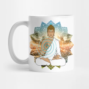 Mandala Buddha Sunset Mug